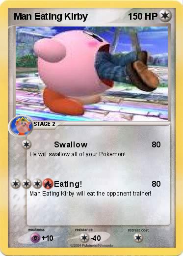 Pokemon Man Eating Kirby