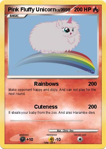 Pokemon Pink Fluffy Unicorn