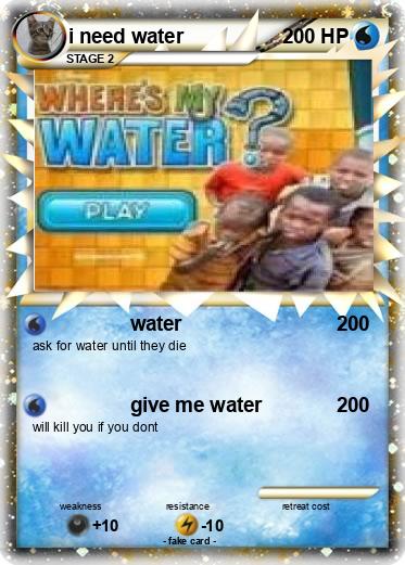 Pokemon i need water