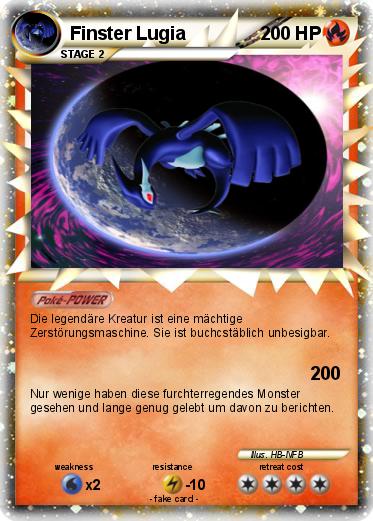 Pokemon Finster Lugia