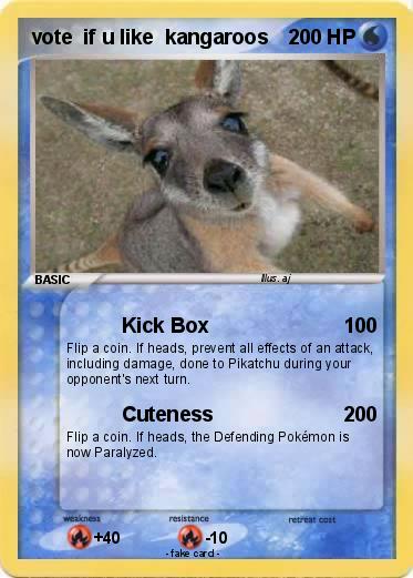 Pokemon vote  if u like  kangaroos