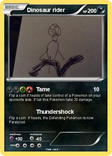 Pokemon Dinosaur rider