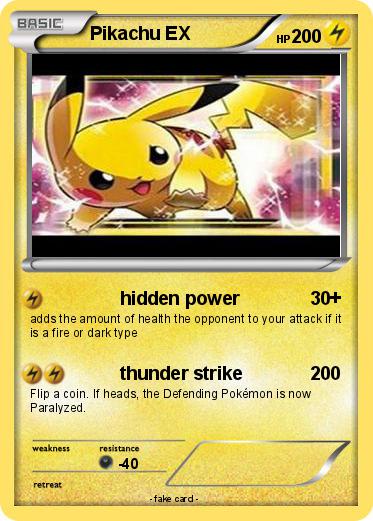 Pokemon Pikachu EX