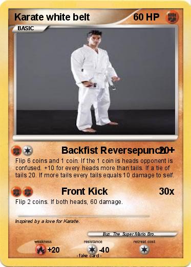 Pokemon Karate white belt