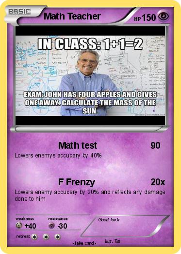 Pokemon Math Teacher