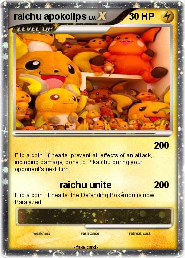 Pokemon raichu apokolips