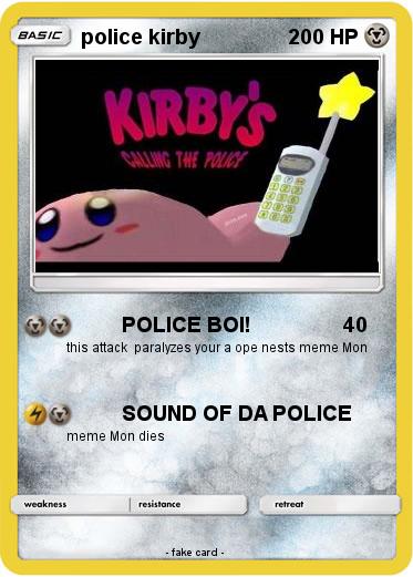 Pokemon police kirby