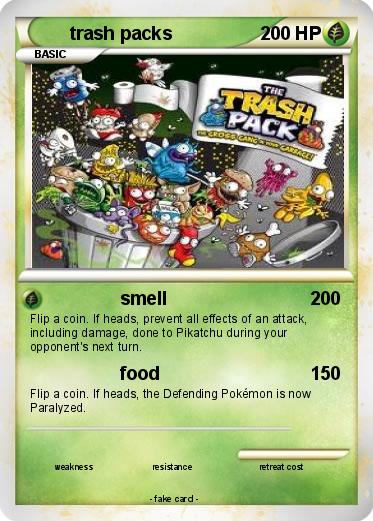 Pokemon trash packs