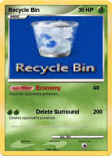 Pokemon Recycle Bin