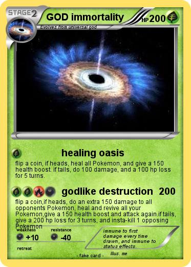 Pokemon GOD immortality