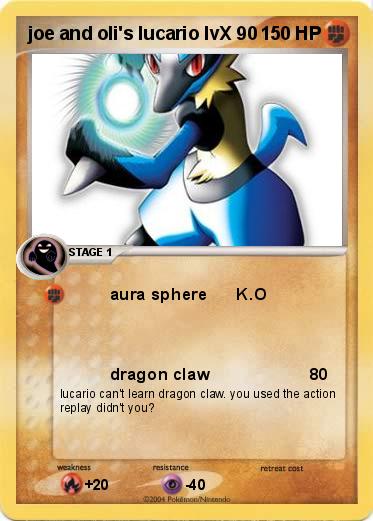 Pokemon joe and oli's lucario lvX 90