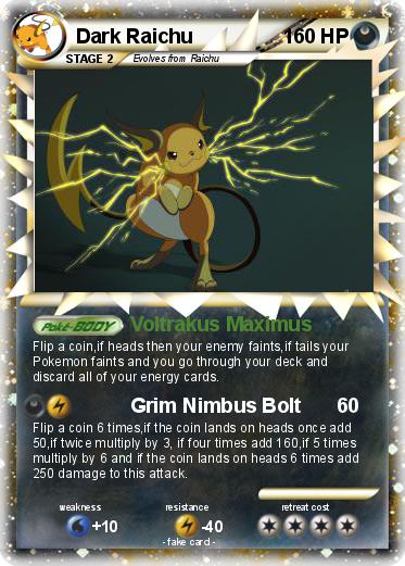 Pokemon Dark Raichu