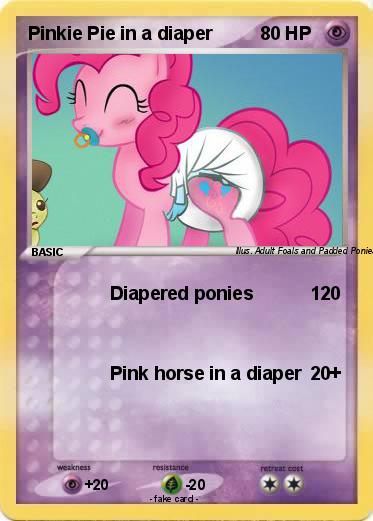 Pokemon Pinkie Pie in a diaper