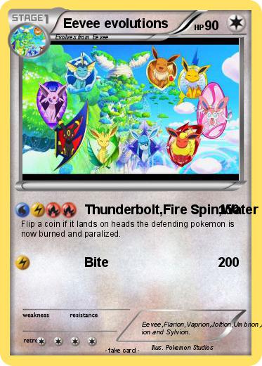 Pokemon Eevee evolutions