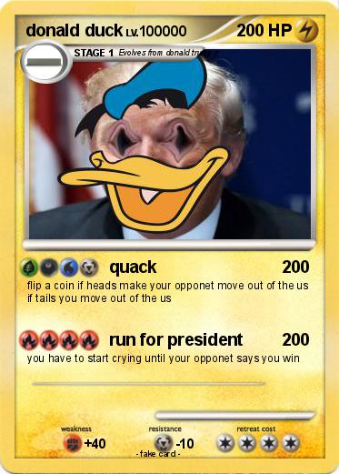 Pokemon donald duck