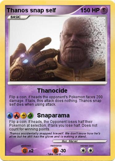 Pokemon Thanos snap self