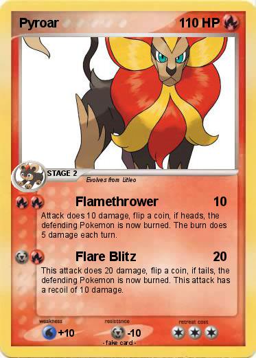 Pokemon Pyroar Pokemon Pyroar