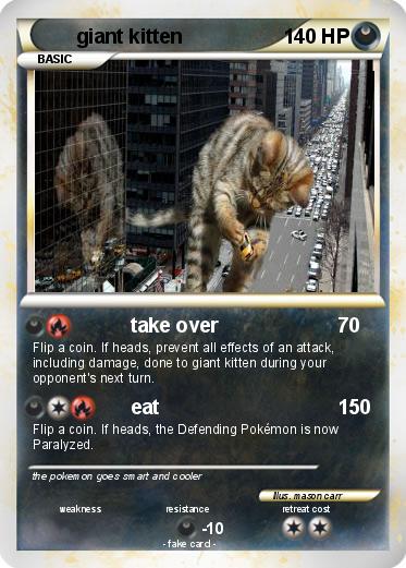 Pokemon giant kitten