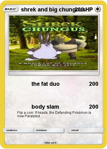 Pokemon shrek and big chungous