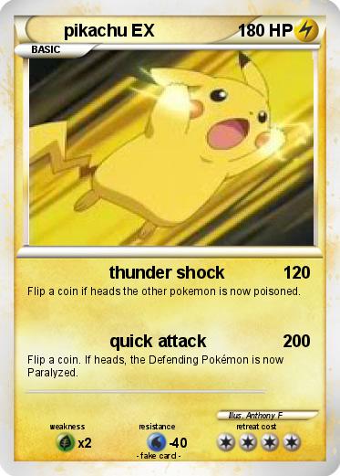Pokemon pikachu EX