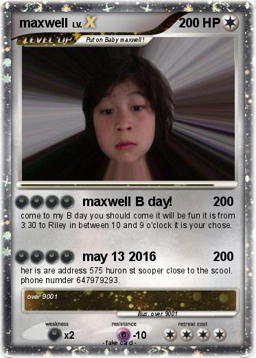 Pokemon maxwell