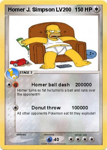 Pokemon Homer J. Simpson LV200