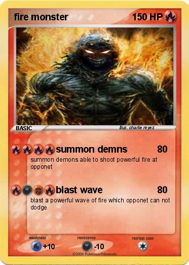 Pokemon fire monster