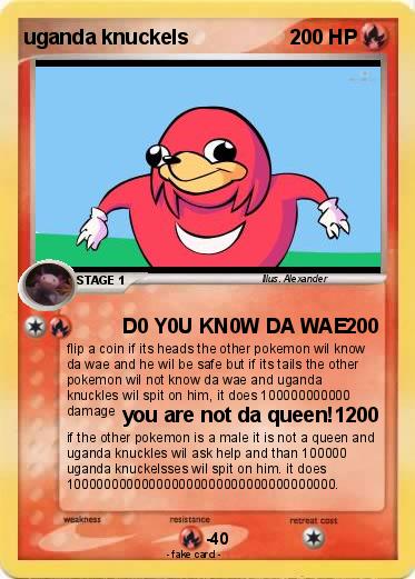 Pokemon uganda knuckels