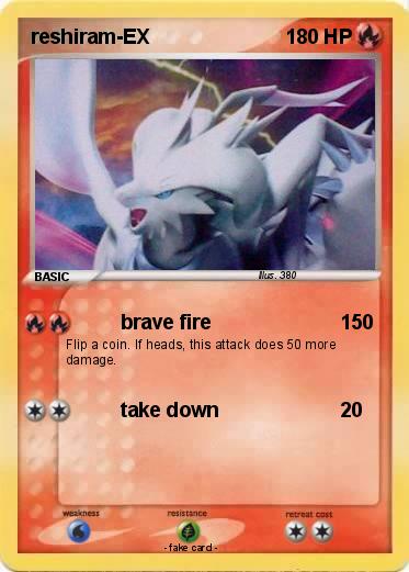 Pokemon reshiram-EX
