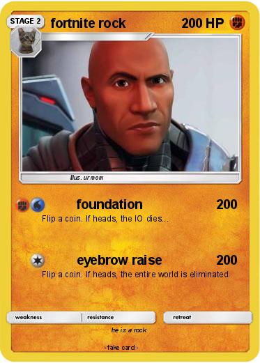 Pokemon fortnite rock