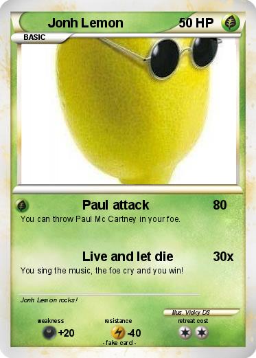 Pokemon Jonh Lemon