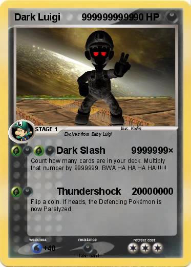 Pokemon Dark Luigi        9999999999