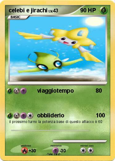 Pokemon celebi e jirachi