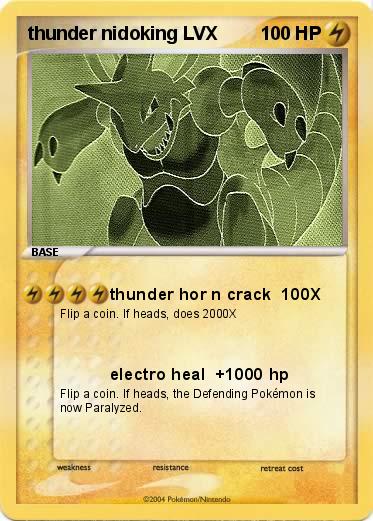 Pokemon thunder nidoking LVX