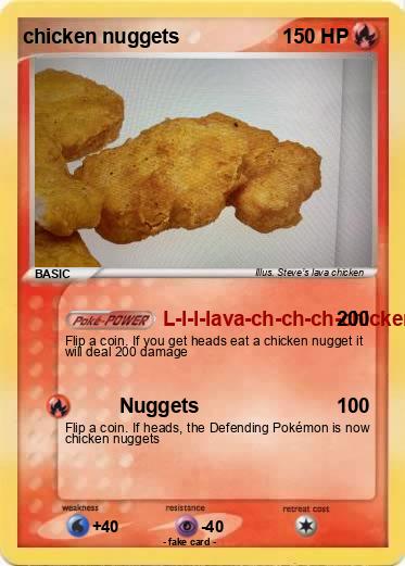 Pokemon chicken nuggets