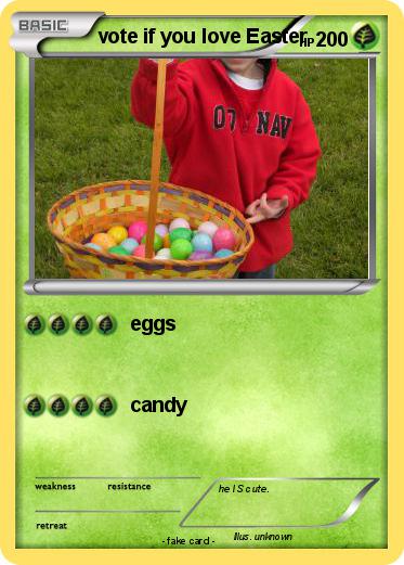 Pokemon vote if you love Easter