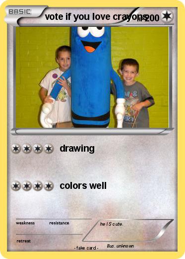Pokemon vote if you love crayons