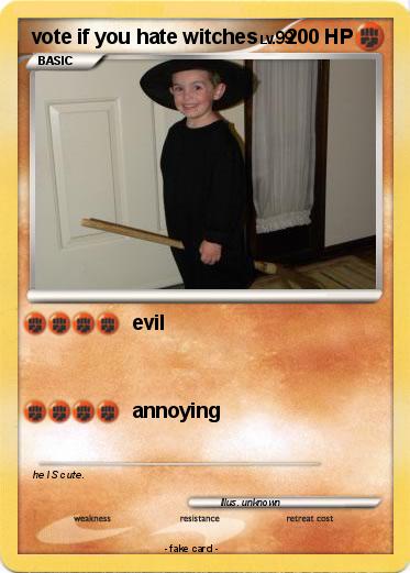 Pokemon vote if you hate witches