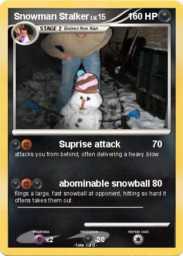 Pokemon Snowman Stalker