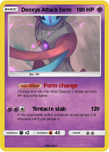 Pokemon Deoxys Attack form