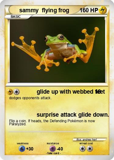 Pokemon sammy  flying frog