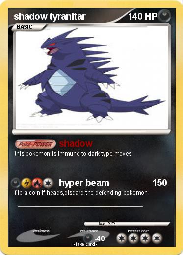 Pokemon shadow tyranitar