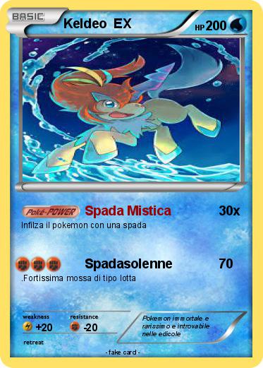 Pokemon Keldeo  EX