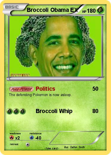 Pokemon Broccoli Obama EX