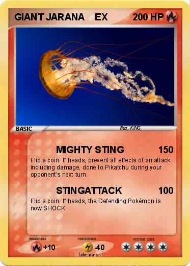 Pokemon GIANT JARANA    EX