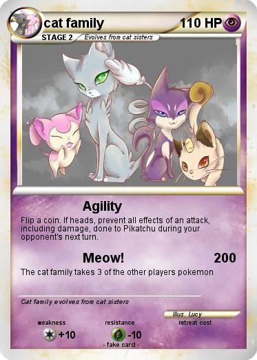 Pokemon cat family