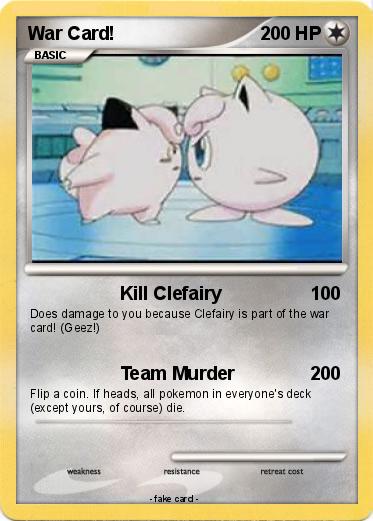 Pokemon War Card!