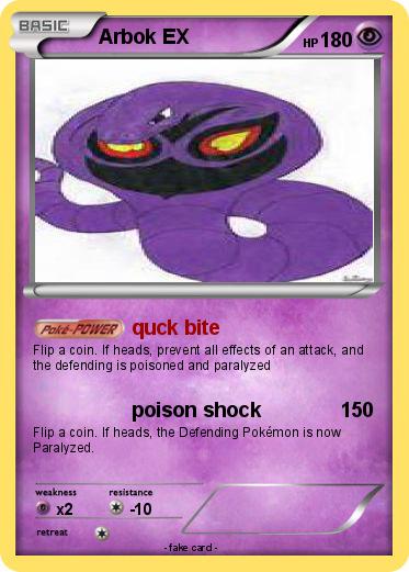 Pokemon Arbok EX