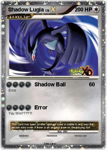 Pokemon Shadow Lugia