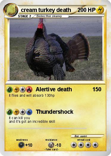 Pokemon cream turkey death